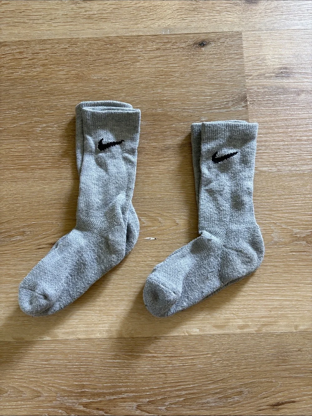 Nike Kids Grey Crew Athletic Socks - 2 Pack